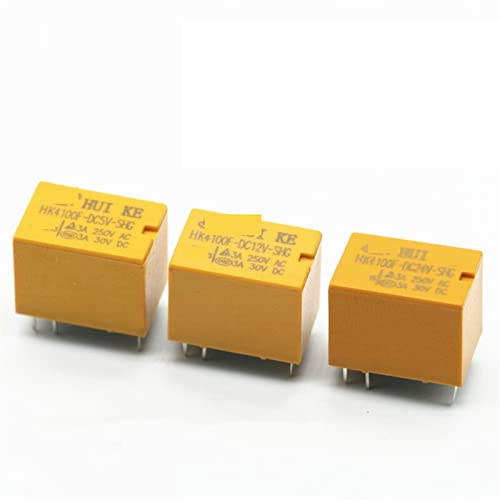 OKPPLFJUI 10Pcs Relais HK4100F-DC24V-SHG HK4100F-DC12V-SHG HK4100F-DC5V-SHG HK4100F-DC03V-SHG 3V 5V 12V 24V 3A 6pins Mini Power Relais(HK4100F-DC5V-SHG) von OKPPLFJUI