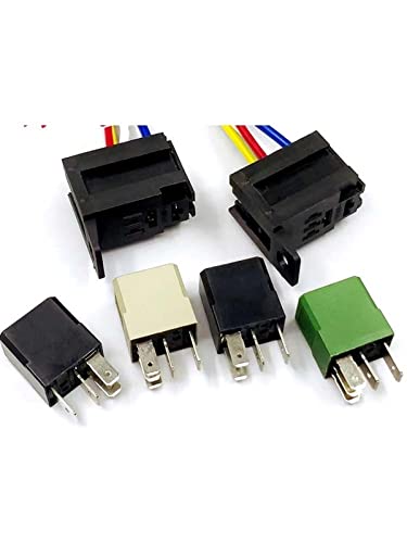Wasserdichtes Auto-Relais 12V 24V 4Pins 5Pins Auto-Relais for LKW-Dimmerhupe(4Pins Socket) von OKPPLFJUI