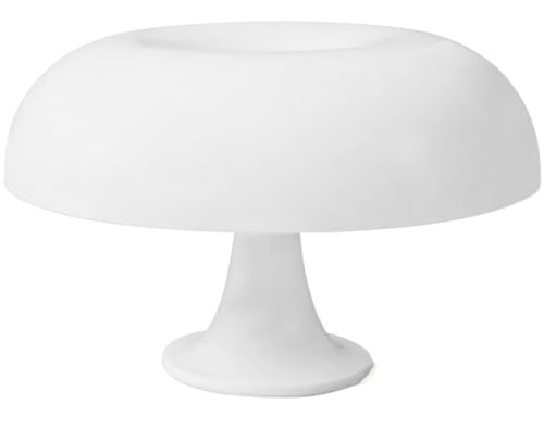 OKSANO Pilz Lampe, Weiß Mushroom Lampe,Tischlampe Mit 3 Einstellbaren FarbenLED Lampe,Mushroom Tischlampe Für Moderne Beleuchtung Für Schlafzimmer Retro Wohnzimmer Dekor (weiß) von OKSANO