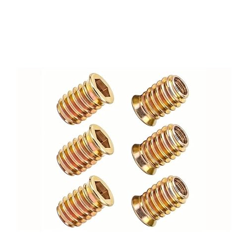 10pcs M8x20mm Zinc Alloy Iron Inside Carbon Steel Hexagon Hex Socket Drive Head Insert Nuts Threaded For DIY Wood Furniture OKSJBHBTBW von OKSJBHBTBW
