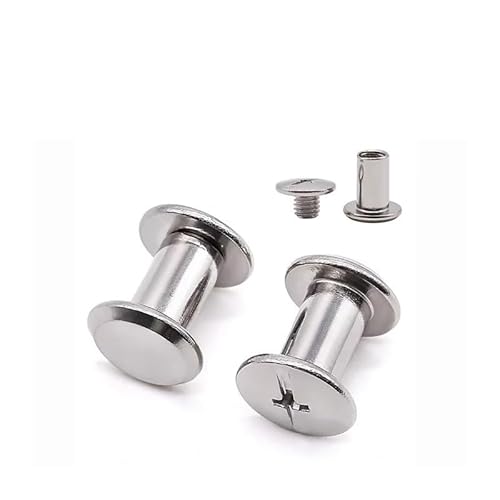 10sets OD 5mm (M4) 40mm(L) 304 Stainless Steel Binding Screw Bag Accounk Photo Album Screw Books Butt Assembling Bolts OKSJBHBTBW von OKSJBHBTBW