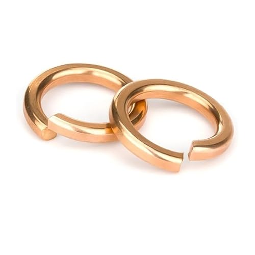M10-10pcs GB93 Brass Spring Washer Split Spring Washer Locking OKSJBHBTBW von OKSJBHBTBW