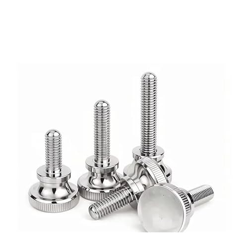 M5x8mm 2pcs 304 Stainless Steel Knurled Step High Head Hand Tighten Adjust Screw GB834 Lock Screw OKSJBHBTBW von OKSJBHBTBW