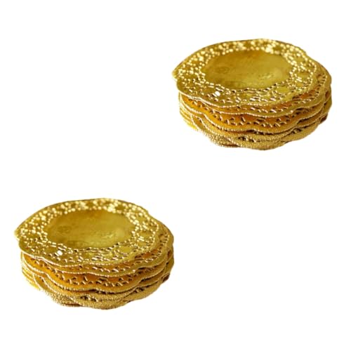 OKUMEYR 200stücke Runde Spitzenpapierunterlagen Für Kuchen Ölabsorbierende Wiederverwendbar-doilies Für Hochzeiten Geburtstagsfeiern Und Desserts Goldene Dekorative Backunterlage OKUMEYR 200stücke Runde Spitzenpapierunterlagen Für Kuchen Ölabsorbierende Wiederverwendbar-doilies Für Hochzeiten Geburtstagsfeiern Und Desserts Goldene Dekorative Backunterlage von OKUMEYR