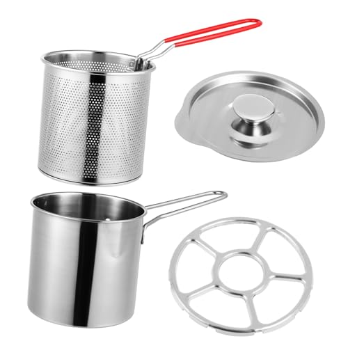 OKUMEYR 1 Satz Mini Frittierpfanne mit Korb Antihaftbeschichtung Hitzebeständiger Griff für Küche Restaurant und Frittierkit für Köstliche Speisen OKUMEYR 1 Satz Mini Frittierpfanne mit Korb Antihaftbeschichtung Hitzebeständiger Griff für Küche Restaurant und Frittierkit für Köstliche Speisen von OKUMEYR