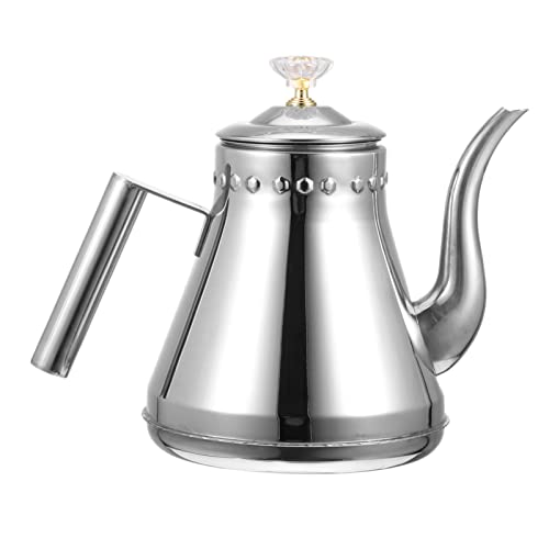 OKUMEYR 1 Stück Wasserkocher mit Teesieb Tragbarer Kessel für Gasherd Retro Design zum Teekochen Kaffee Suppe und Langlebig und Praktisch OKUMEYR 1 Stück Wasserkocher mit Teesieb Tragbarer Kessel für Gasherd Retro Design zum Teekochen Kaffee Suppe und Langlebig und Praktisch von OKUMEYR
