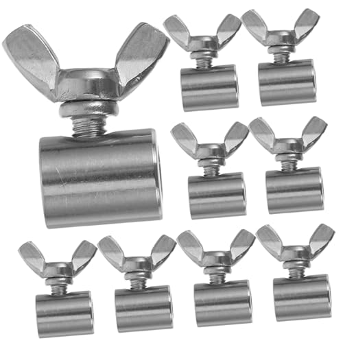 OKUMEYR 10 Stück Butterfly Railing Hand Buckle Flügelmutter Schraube zur Sicheren Befestigung von Geländern für Stabile Verbindungen OKUMEYR 10 Stück Butterfly Railing Hand Buckle Flügelmutter Schraube zur Sicheren Befestigung von Geländern für Stabile Verbindungen von OKUMEYR
