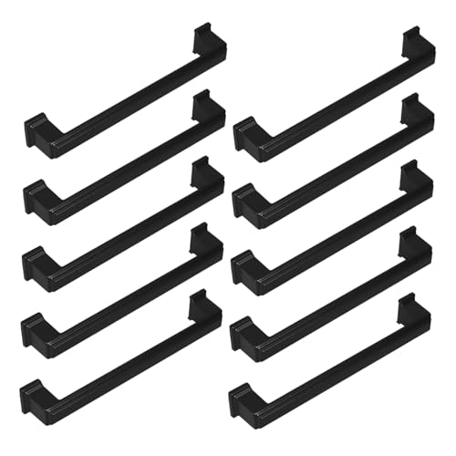 OKUMEYR 10 Stück Teiliges Schwarze Vintage Griffschalen aus Solidem Aluminiumlegierung Robuste Küchenschrankgriffe mit Glatter Oberfläche Vielseitige und Kleiderschrankgriffe für Möbel und OKUMEYR 10 Stück Teiliges Schwarze Vintage Griffschalen aus Solidem Aluminiumlegierung Robuste Küchenschrankgriffe mit Glatter Oberfläche Vielseitige und Kleiderschrankgriffe für Möbel und von OKUMEYR