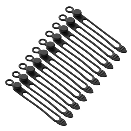 OKUMEYR 10 Stück Teiliges Silikon Kabel Organizer Wiederverwendbare Kabelhalter für Schreibtisch und Büro Flexibel Schutz für Datenkabel Perfektes Kabelmanagement zur Sicheren OKUMEYR 10 Stück Teiliges Silikon Kabel Organizer Wiederverwendbare Kabelhalter für Schreibtisch und Büro Flexibel Schutz für Datenkabel Perfektes Kabelmanagement zur Sicheren von OKUMEYR