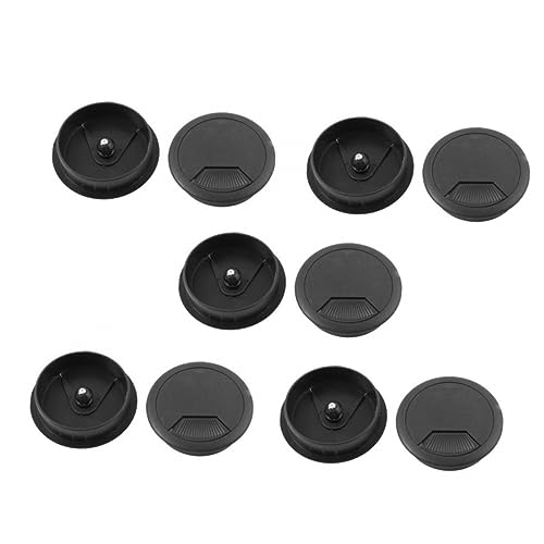 OKUMEYR 10stücke Kabellochabdeckung Runde Durchführung Schwarz Für Computertisch Schreibtischdurchführung Kabelabdeckung OKUMEYR 10stücke Kabellochabdeckung Runde Durchführung Schwarz Für Computertisch Schreibtischdurchführung Kabelabdeckung von OKUMEYR