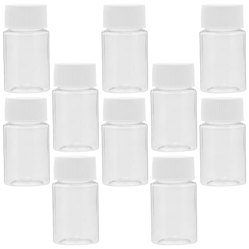 OKUMEYR 10stücke Runde Klare Kunststoffreagenzflaschen Mit Verschluss Als Probengefäß Für Flüssigkeiten Pulver Und Feststoffe Leere Behälter Für Labor Und Zuhause OKUMEYR 10stücke Runde Klare Kunststoffreagenzflaschen Mit Verschluss Als Probengefäß Für Flüssigkeiten Pulver Und Feststoffe Leere Behälter Für Labor Und Zuhause von OKUMEYR