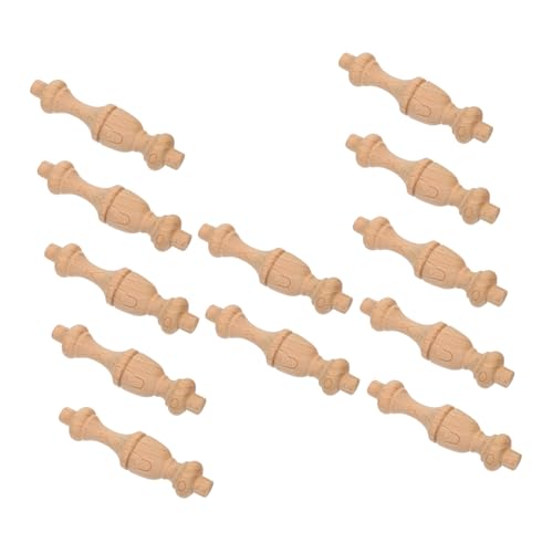 OKUMEYR 12 Stück Mini Holzsäulen mit Römischem Säulendesign Naturbelassene Dekorstäbe Filigrane Finials für Innenraumgestaltung DIY Bausteine für Möbel und Treppengeländer OKUMEYR 12 Stück Mini Holzsäulen mit Römischem Säulendesign Naturbelassene Dekorstäbe Filigrane Finials für Innenraumgestaltung DIY Bausteine für Möbel und Treppengeländer von OKUMEYR
