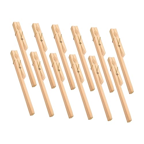 OKUMEYR 12 Stück Teiliges Holz und Bambus Testrohrhalter mit Langem Griff Sicherer Reagenzglasclip für Labor und Chemieexperimente Langlebige Befestigungsklammern für Heiße Teströhrchen OKUMEYR 12 Stück Teiliges Holz und Bambus Testrohrhalter mit Langem Griff Sicherer Reagenzglasclip für Labor und Chemieexperimente Langlebige Befestigungsklammern für Heiße Teströhrchen von OKUMEYR