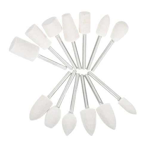 OKUMEYR 13 Stück Teiliges Wollfilz Polierköpfe Schaft Langlebige Polieraufsätze für Schmuck Glas Metall Drehwerkzeug Zubehör Effiziente Kratzerentfernung und Oberflächenrestaurierung OKUMEYR 13 Stück Teiliges Wollfilz Polierköpfe Schaft Langlebige Polieraufsätze für Schmuck Glas Metall Drehwerkzeug Zubehör Effiziente Kratzerentfernung und Oberflächenrestaurierung von OKUMEYR