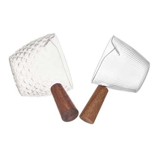 OKUMEYR 2 Stück Milchkrug mit Ergonomischem Holzgriff Hitzebeständig Teiliges zum Aufschäumen und Dosieren von Espresso Milch Honig und Soßen für Zuhause OKUMEYR 2 Stück Milchkrug mit Ergonomischem Holzgriff Hitzebeständig Teiliges zum Aufschäumen und Dosieren von Espresso Milch Honig und Soßen für Zuhause von OKUMEYR