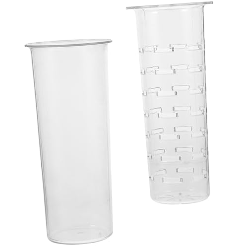 OKUMEYR 2St Saft kann eiswurfel behälter eiswürfelschale platzsparende flaschenzubereiter Fruchtfilter space saver hochstihl Universal- Zubehör filter Element Einfügung Wasserspender Acryl von OKUMEYR