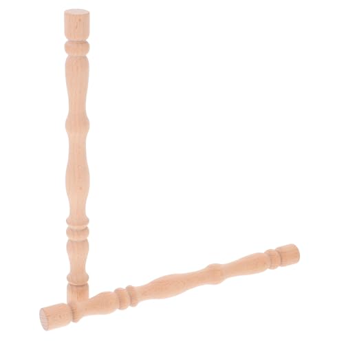 OKUMEYR 2Stücke Kleine Hölzerne Römische Säulen Möbelornamente für DIY Projekte Minimalistische Dekoration für Innenräume Klassischer Touch für Zuhause von OKUMEYR