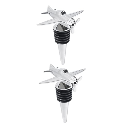 OKUMEYR 2stücke Metall Weinverschluss Aus Legierung Weinflaschenstopfen Aus Food-Grade Silikon Effektiver Flaschenverschluss Für Hohe Dichtigkeit OKUMEYR 2stücke Metall Weinverschluss Aus Legierung Weinflaschenstopfen Aus Food-Grade Silikon Effektiver Flaschenverschluss Für Hohe Dichtigkeit von OKUMEYR