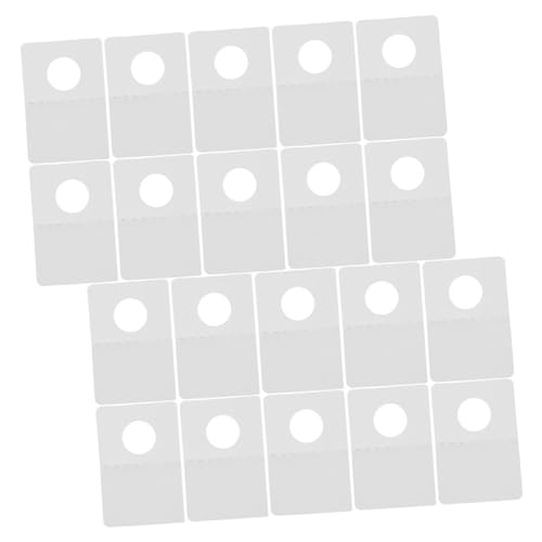 OKUMEYR 300 Stück Selbstklebende Haken Pvc Display Aufhängelaschen Rundes Loch Aufhängelasche Klebrige Produktlaschen Etiketten Haken Für Geschäfte Selbstklebende Laschen von OKUMEYR