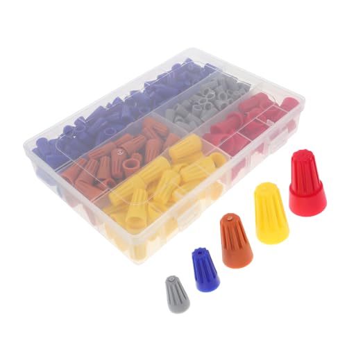 OKUMEYR 330 Stück Teiliges Schraubklemmen Kabelverbinder Spiralfeder Schnellanschluss Elektrokabel Verbindungsterminals für Heim und Outdoor DIY Projekte Vielseitig Kompatibel Robust von OKUMEYR