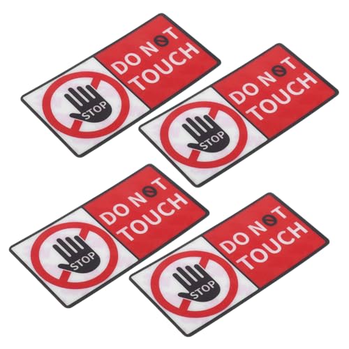OKUMEYR 4 Blatt Bitte nicht Berühren Aufkleber Teiliges Selbstklebende Warnhinweis Sticker für und Wände Reflektierend Sicherheitswarnung Hinweisaufkleber für Baustellen Werkstätten OKUMEYR 4 Blatt Bitte nicht Berühren Aufkleber Teiliges Selbstklebende Warnhinweis Sticker für und Wände Reflektierend Sicherheitswarnung Hinweisaufkleber für Baustellen Werkstätten von OKUMEYR