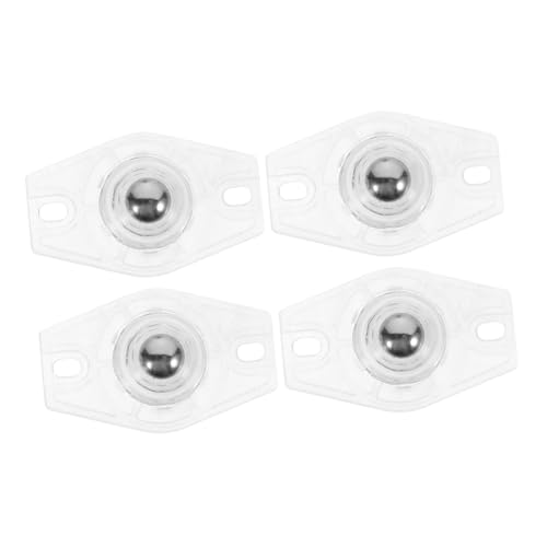 OKUMEYR 4 Stück Klebrige Lenkrollen Universalrollen Mini-rollen Für Mülleimer Aufbewahrungsboxen Und Verpackungskartons Selbstklebend Geräuschlos Und Verschleißfest von OKUMEYR