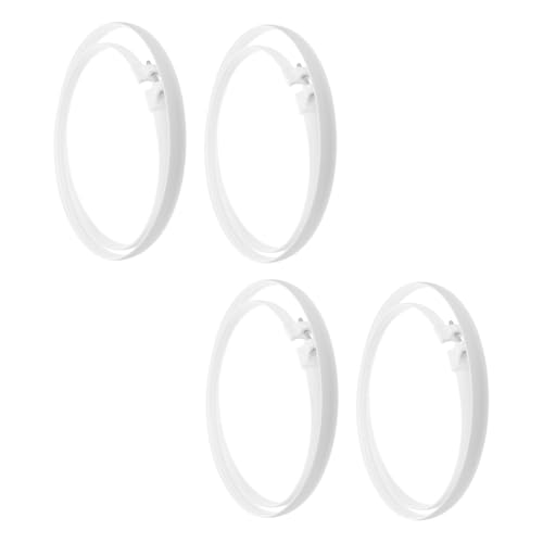 OKUMEYR 4 Stück Netzring für elektrischen Tischlüfter Cover Reifen Lüfterabdeckring Fan-Zubehör Fan Mesh Hoop Hoop Stehende Lüfternetzringe Lüfterteile Weiß von OKUMEYR
