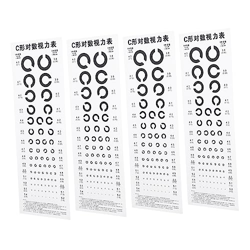 OKUMEYR 4stücke Sehtafel Für Augenuntersuchung Standardtafel Hängender Optometrietester Sehuntersuchung Poster Visuelle Prüfung Diagramm OKUMEYR 4stücke Sehtafel Für Augenuntersuchung Standardtafel Hängender Optometrietester Sehuntersuchung Poster Visuelle Prüfung Diagramm von OKUMEYR