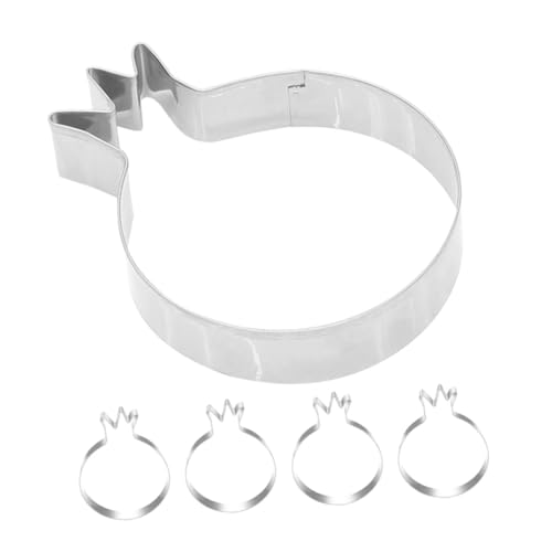 OKUMEYR 5stücke Granatapfel-ausstechformen Aus Diy-backwerkzeuge Robuste Keksformen Lebensmittel-schablonen Für Kuchen Desserts Fondant Und Schokolade von OKUMEYR