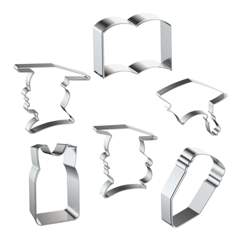OKUMEYR Keksausstecher Aus Edelstahl 6-teiliges Keksform-set Mit Abschluss Keksausstecher Für Kekse Pralinen Backwerkzeuge Antihaftbeschichtet von OKUMEYR