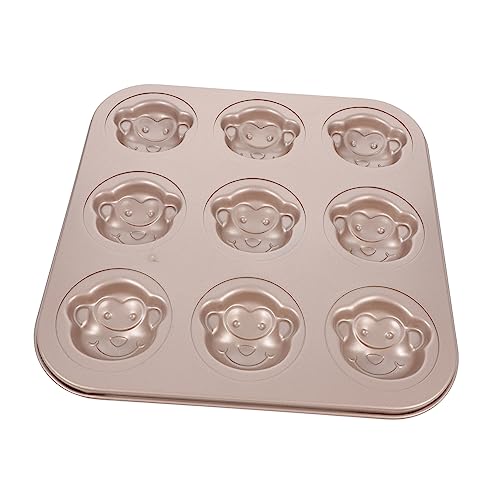 OKUMEYR 6er-Pack Kuchenformen in Affenform mit Cartoon- Backform aus Karbonstahl leicht zu entformen und zu reinigen Küchenbackwerkzeug von OKUMEYR