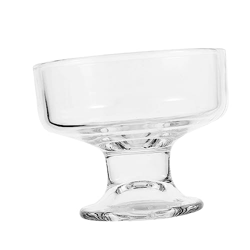 OKUMEYR Eisbecher Dessertschalen Aus Glas Schale Auf Fuß Aus Glas Parfaitbecher Puddingbecher Kleine Glasschalen Breiter Mund Dessertschalen Mit Kleinen Füßen Martini Snack-schüssel von OKUMEYR