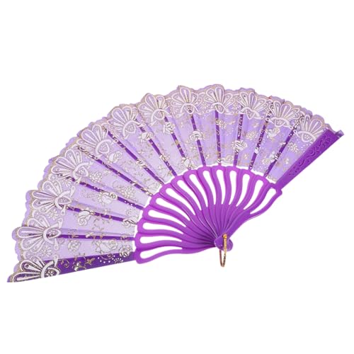 OKUMEYR Faltbarer Handfächer Damen Vintage Chinesischer Handventilator mit Rosenmuster Leichter Faltbarer Handfächer für Sommer Tanz Performance und Fotoshooting Tragbarer Fächer mit OKUMEYR Faltbarer Handfächer Damen Vintage Chinesischer Handventilator mit Rosenmuster Leichter Faltbarer Handfächer für Sommer Tanz Performance und Fotoshooting Tragbarer Fächer mit von OKUMEYR