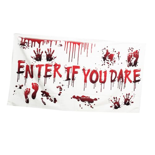 OKUMEYR Halloween Banner mit Blutmotiv Gruselige Tischdecke und Dekobanner Glatte Oberfläche Vielseitig als Tisch und Wanddekoration für Party Bar und Zuhause Halloween Festtagsdeko OKUMEYR Halloween Banner mit Blutmotiv Gruselige Tischdecke und Dekobanner Glatte Oberfläche Vielseitig als Tisch und Wanddekoration für Party Bar und Zuhause Halloween Festtagsdeko von OKUMEYR