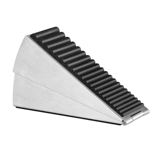 OKUMEYR Hochwertiger Türkeil aus Edelstahl Höhenverstellbar Federbelasteter Türstopper für Außentüren Robust Verschleißfest Sicherer Windstopper gegen Zuschlagende Türen OKUMEYR Hochwertiger Türkeil aus Edelstahl Höhenverstellbar Federbelasteter Türstopper für Außentüren Robust Verschleißfest Sicherer Windstopper gegen Zuschlagende Türen von OKUMEYR