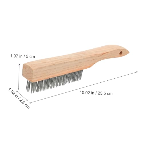 OKUMEYR Holzgriff Stahlbürste mit Edelstahlborsten Drahtbürste zum Reinigen von Rost Staub und Schmutz Vielseitig Einsetzbar für Polieren und Fugenreinigung Ergonomisch und Langlebig OKUMEYR Holzgriff Stahlbürste mit Edelstahlborsten Drahtbürste zum Reinigen von Rost Staub und Schmutz Vielseitig Einsetzbar für Polieren und Fugenreinigung Ergonomisch und Langlebig von OKUMEYR