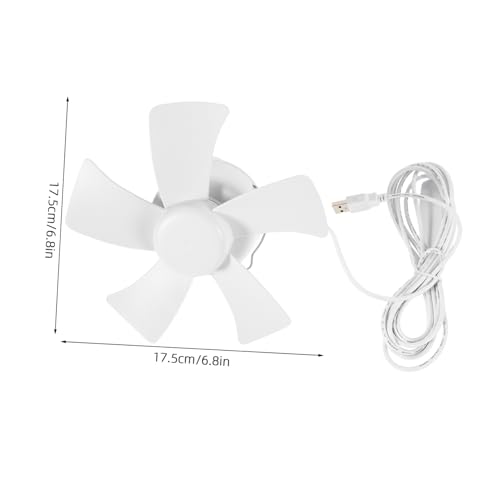 OKUMEYR Kleiner USB mit Timer Kraftvoller Tragbarer Bohrfreier Hängeventilator für Schlafzimmer und Camping Energiesparend Leise für Outdoor und Mobile Homes von OKUMEYR
