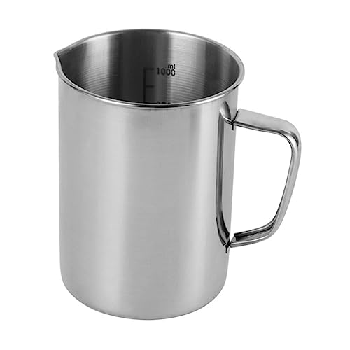 OKUMEYR Edelstahl Messbecher mit Graduierung Labor Messkanne für Chemieunterricht Spülmaschinenfest Inklusive Pipette Ideal für Präzise Messungen und Experimentierungen OKUMEYR Edelstahl Messbecher mit Graduierung Labor Messkanne für Chemieunterricht Spülmaschinenfest Inklusive Pipette Ideal für Präzise Messungen und Experimentierungen von OKUMEYR