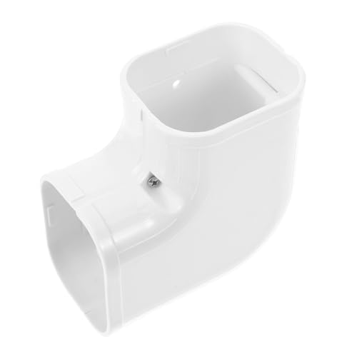 OKUMEYR PVC Luftkanal Abdeckung Flacher Winkelverbinder für Klimaanlagenrohre Einfache Montage Passform Schutz und Saubere Optik für Zentrale Klimaanlagen und Kompaktanlagensysteme von OKUMEYR