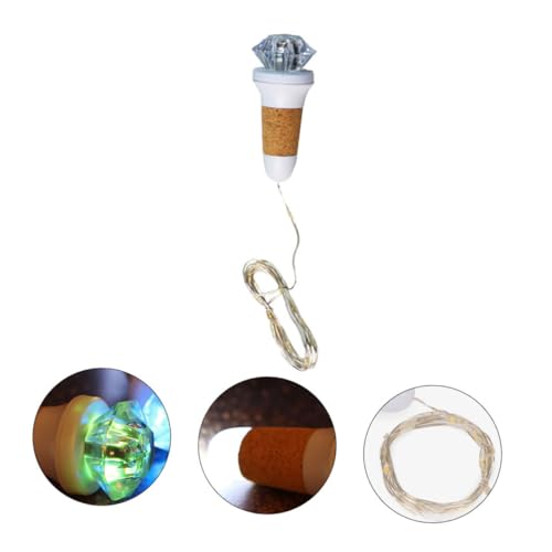 OKUMEYR Aufladbare Lichterkette Mit Diamant-kork-licht Wiederaufladbares Nachtlicht Für Die Atmosphäre Der Inneneinrichtung von OKUMEYR
