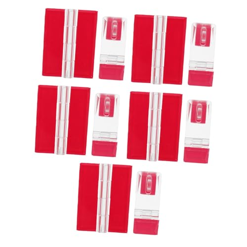 OKUMEYR Selbstklebendes Transparentes Acryl scharnier und Starke Haftung Werkzeugfreie Montage Robuster Türverschluss für Holz Küchenschränke Unsichtbarer Türriegel von OKUMEYR