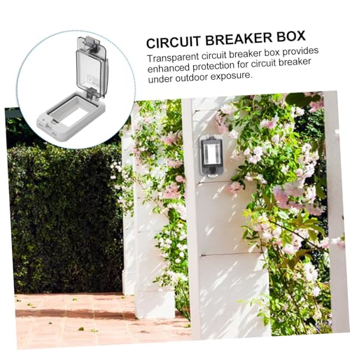 OKUMEYR Wasserdichte Transparente Verteilerdose mit Klappbarem Sichtfenster Elektrikbox für Innenbereich Staub Spritzwassergeschützt Einfache Montage ohne Spezialwerkzeug von OKUMEYR