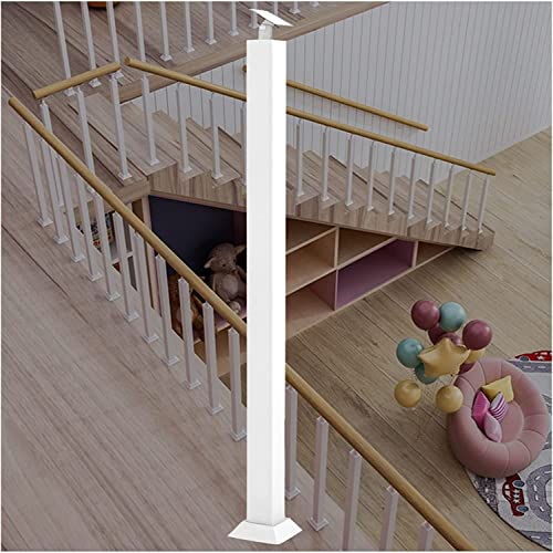 OKUOKA Geländer Baluster Post mit Einstellbarer 270° Winkelhalterung, Quadratische Metallbaluster für Treppe innen außen, Dekorative Treppenteile, 30-130 cm groß (Size : Spindle Height 55cm/21.7in) von OKUOKA