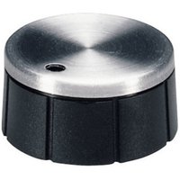 OKW - A1624260 A1624260 Drehknopf Aluminium, Schwarz (ø x h) 24 mm x 12.4 mm 1 St. von OKW