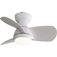 23-Zoll-Mini-LED-Deckenventilator mit 3 wechselbaren Farben, 3 ABS-Flügeln, Fernbedienung und Gleichstrommotor für Schlafzimmer 23-Zoll-Mini-LED-Deckenventilator mit 3 wechselbaren Farben, 3 ABS-Flügeln, Fernbedienung und Gleichstrommotor für Schlafzimmer von OKWISH