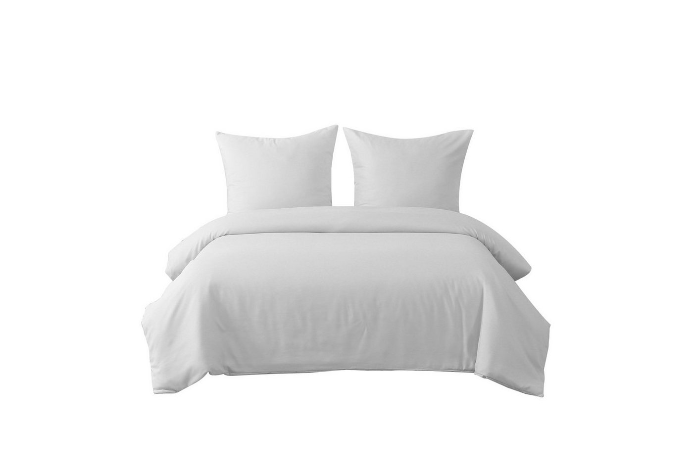 OKWISH Bettwäsche Bettwäsche-Set Bettbezug mit Kissenbezug Einfarbig Weich Premium, 1 Stück 200x200 cm mit 2 Kopfkissenbezug 80x80 cm OKWISH Bettwäsche Bettwäsche-Set Bettbezug mit Kissenbezug Einfarbig Weich Premium, 1 Stück 200x200 cm mit 2 Kopfkissenbezug 80x80 cm von OKWISH