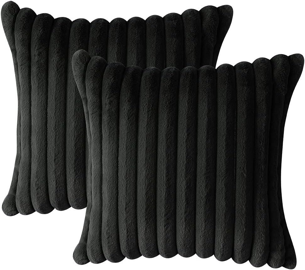 Kissenbezüge 2er Set Kissenbezug Kissenhülle Kopfkissenbezug Kissen Bezug Weich, OKWISH (2 Stück), 30x50 cm Sofakissen Couchkissen Bezug Sofa Schlafzimmer Reißverschluss von OKWISH