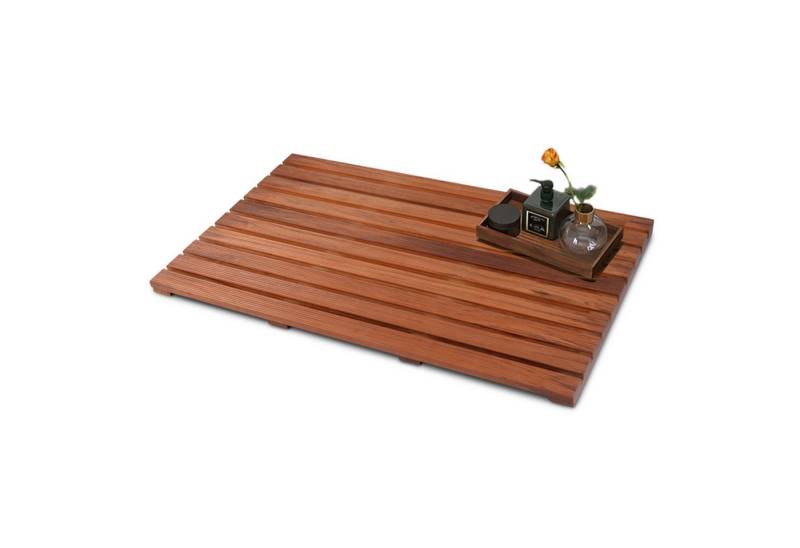 OKWISH Badematte Badezimmermatte 80x48 cm – Rutschfeste Duschmatte mit Gummifüßen, Teakholz, Hygienischem Design für Dusche, Bad, SPA & Sauna OKWISH Badematte Badezimmermatte 80x48 cm – Rutschfeste Duschmatte mit Gummifüßen, Teakholz, Hygienischem Design für Dusche, Bad, SPA & Sauna von OKWISH
