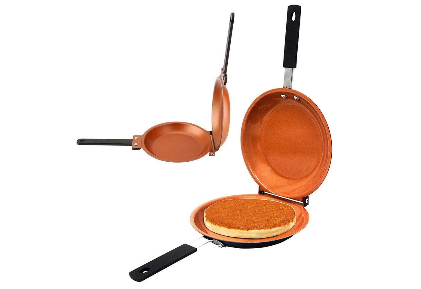 OKWISH Bratpfanne Doppelseitige Pfanne Pfannkuchenpfanne Omelettpfanne, Gusseisen (Durchmesser 26 cm Wendepfanne Pfanne Mit Griff, 1-tlg., Antihaftbeschichtung Sandwichmaker mit Antihaftbeschichtung), Grillpfanne Zum Braten von Eiern Brot Vegetables Sautéing Pfannkuchen OKWISH Bratpfanne Doppelseitige Pfanne Pfannkuchenpfanne Omelettpfanne, Gusseisen (Durchmesser 26 cm Wendepfanne Pfanne Mit Griff, 1-tlg., Antihaftbeschichtung Sandwichmaker mit Antihaftbeschichtung), Grillpfanne Zum Braten von Eiern Brot Vegetables Sautéing Pfannkuchen von OKWISH