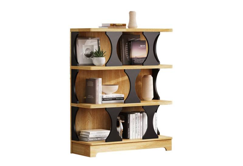 OKWISH Bücherregal mit Hohl-Design, Standregal, Aufbewahrungsregal 1-tlg., geeignet für jedes Zimmer im Haus von OKWISH